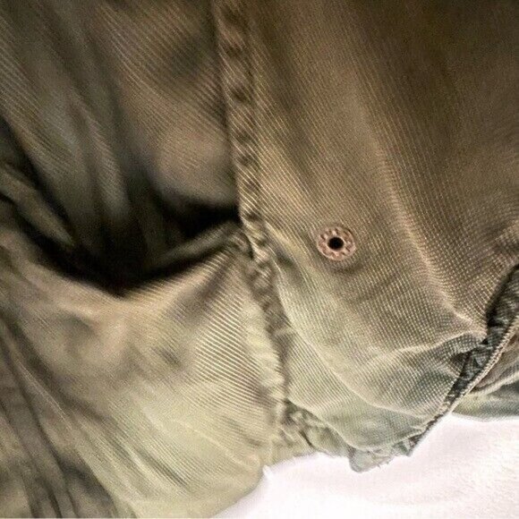 Lucky Brand Green Lyocell and Viscose Utility Vest Jacket Women’s Size Small - Picture 7 of 10